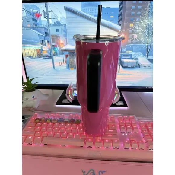 My Melody Stainless Steel Tumbler 40oz Pink  Hello Kitty & Friends 2024 Sanrio - Picture 4 of 11